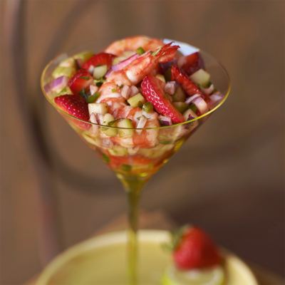 Strawberry Shrimp Ceviche